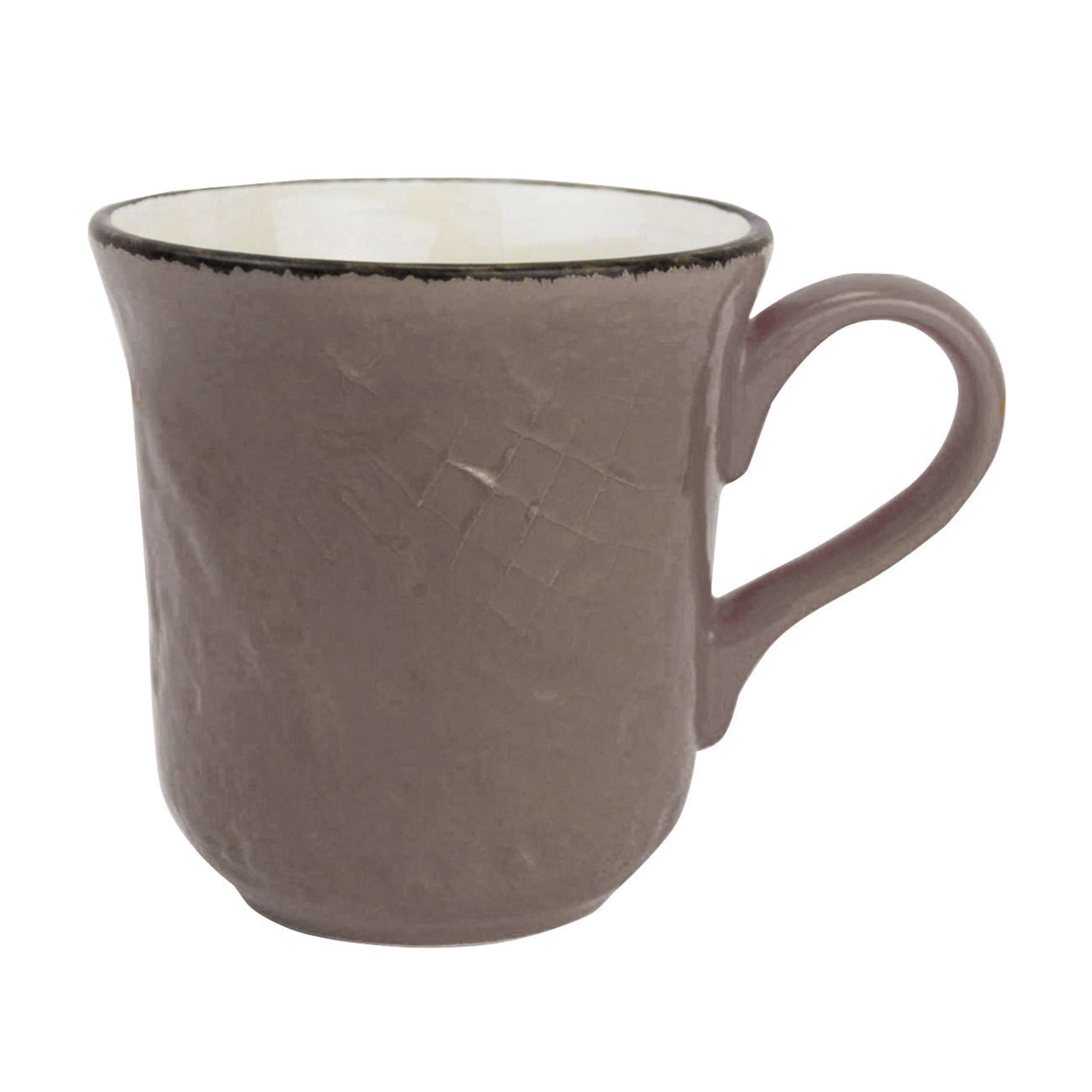 TAZA DE CAFÉ CON ASA ARCUCCI PRETA - JUEGO DE 6 UDS - Barro